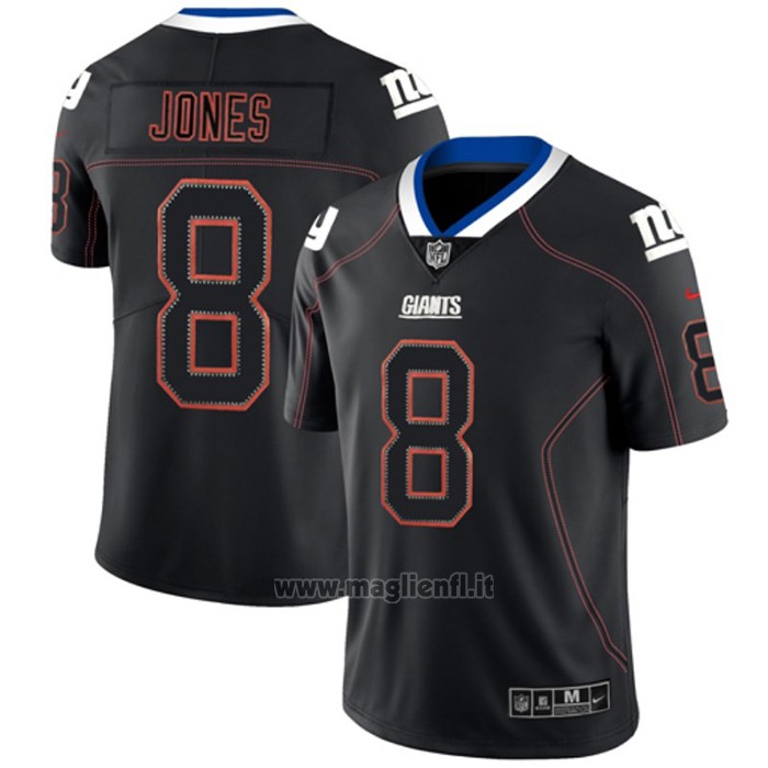 Maglia NFL Limited New York Giants Jones Lights Out Nero